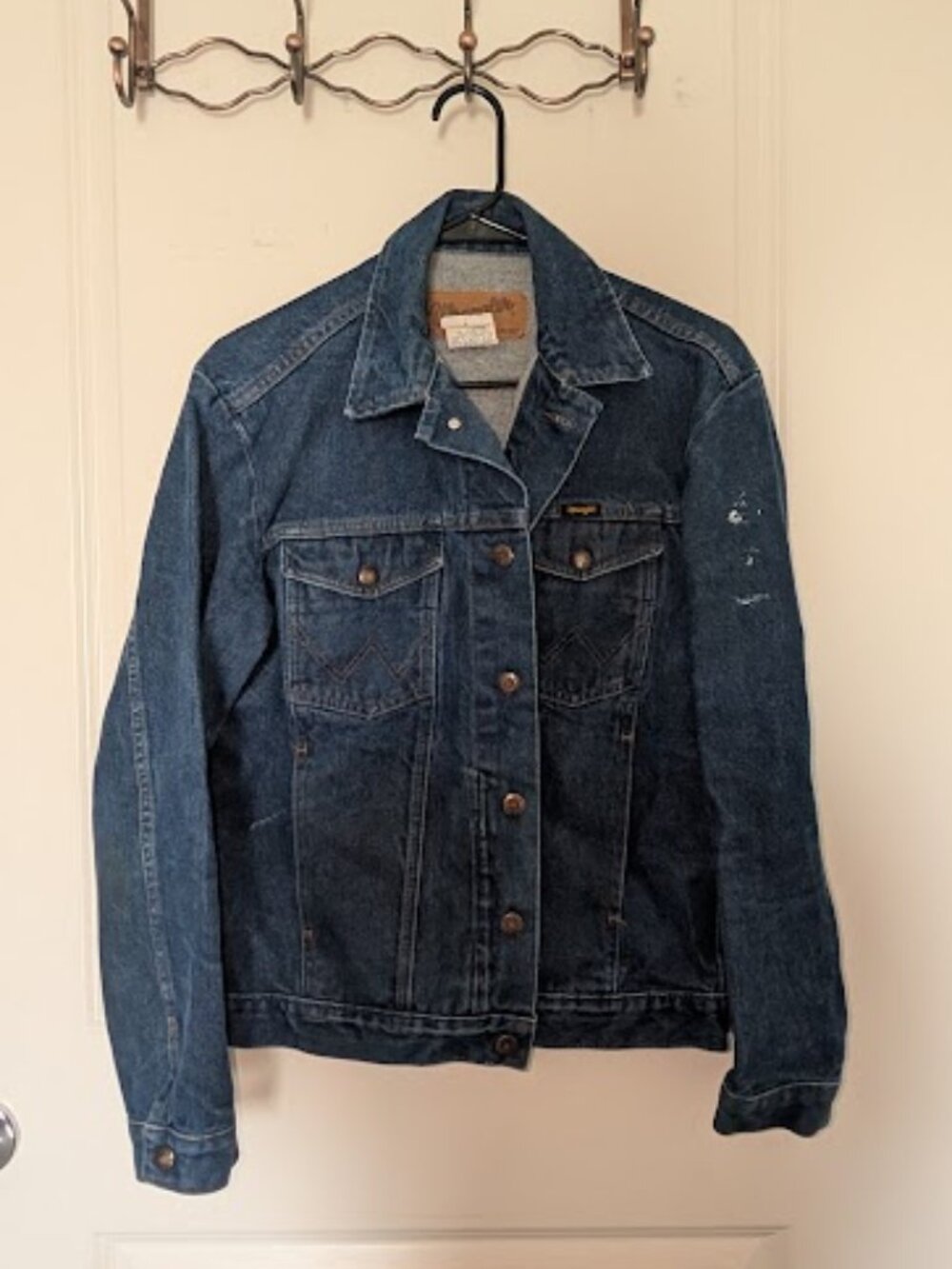 Men's Dark Blue Indigo Denim Wrangler Jacket